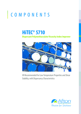 Fillable Online HiTEC 5710 Dispersant Polymethacrylate ... - Afton ...