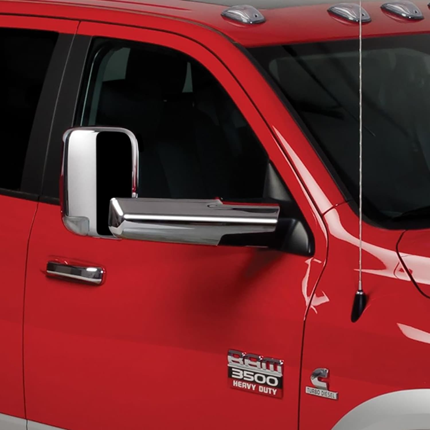 400520 - Putco Chrome Mirror Covers - Fits Ram Truck 2010-2023 w/Towing ...