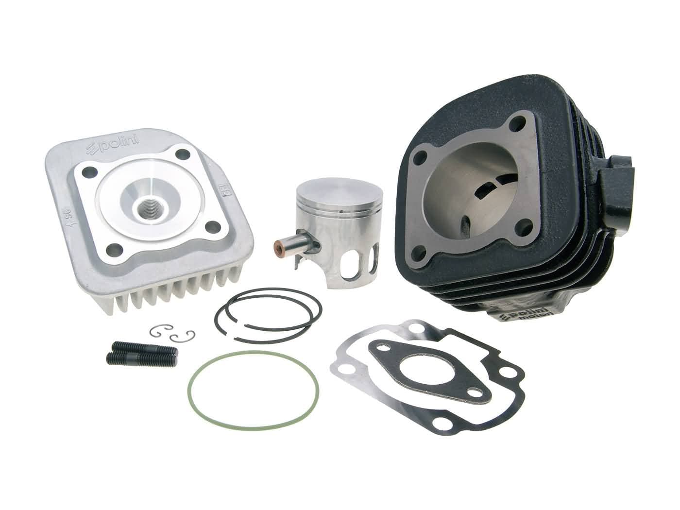 47mm Polini Sport Scooter High-Performance 70cc Cylinder Kit Cast Iron ...