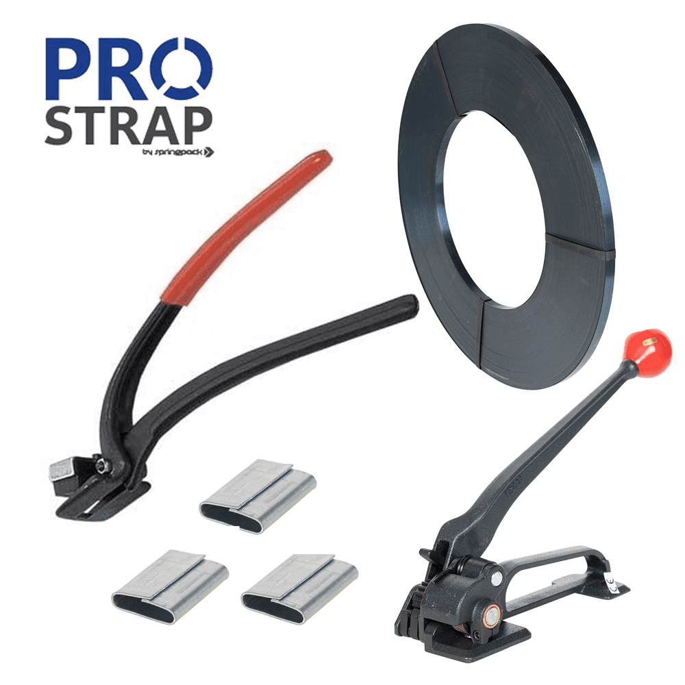 Essentials Steel Strapping Kit | Heavy-Duty Strapping Solution | Springpack