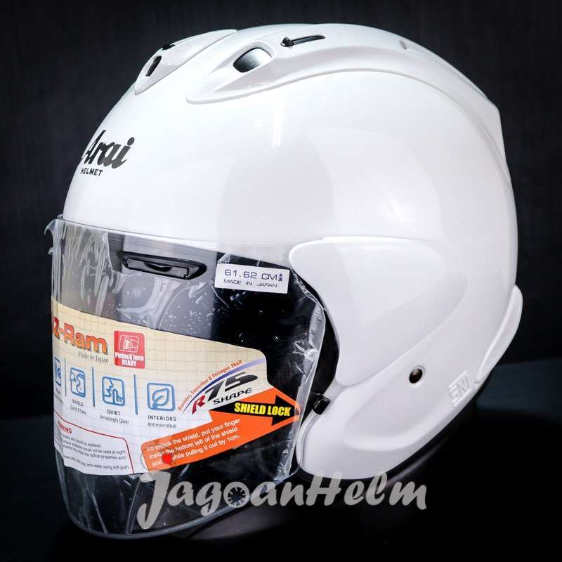 Jual Arai Helm Vz-ram | Glass White | Vzram Solid Half Face Di Seller ...
