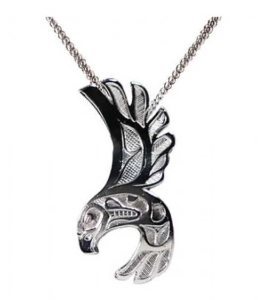 Pendant (Silver Pewter): Bill Helin - Eagle Free Flight , 2025 ...