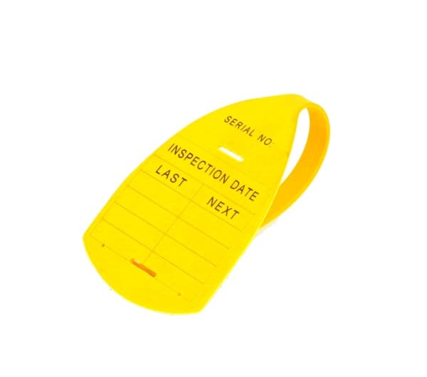 Lifting Gear Tags · Sling ID Tie Tag · Yellow (TAG2) - Tensys Direct