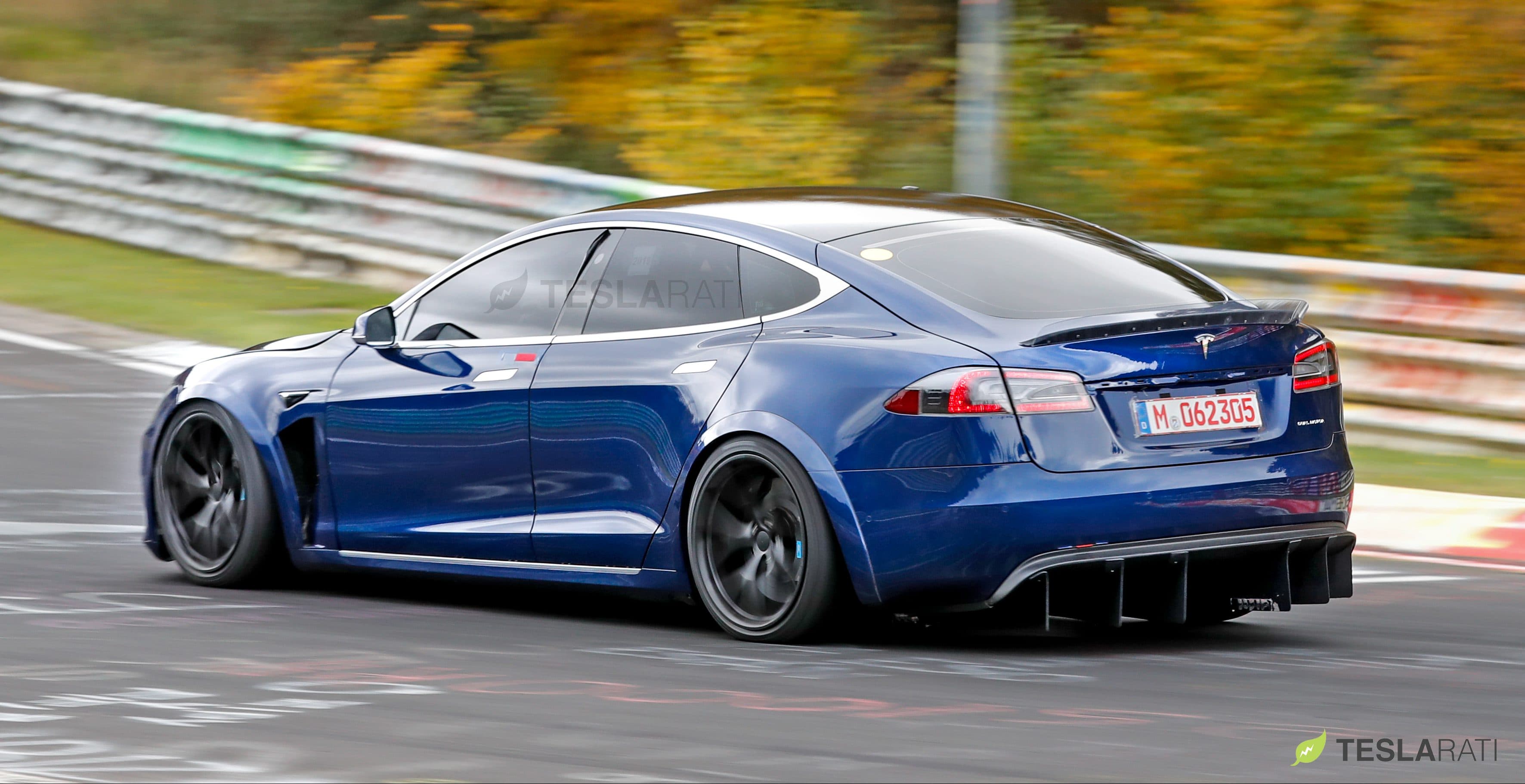 Tesla Model S Plaid hits Nürburgring in refreshed widebody with massive ...