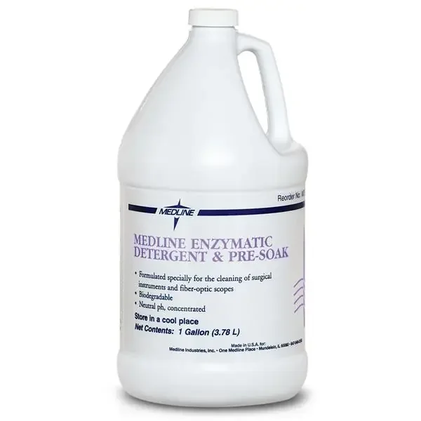 Medline Industries Presoak Detergent Enzyme 1 Gallon Fresh Scent 4 /Ca ...