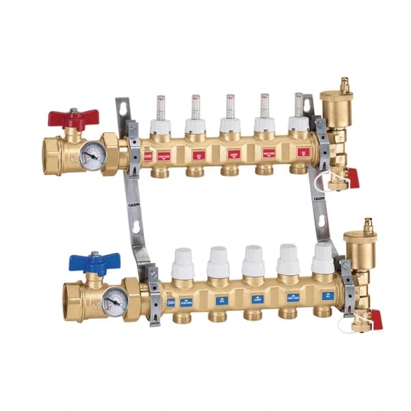 Caleffi 6686H5S1A IN TwistFlow? Radiant Manifold Assembly 8 loop 1 ...