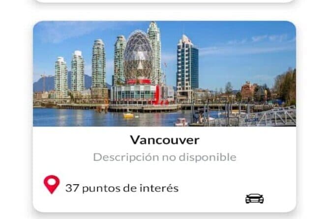 APP Self-Guided Routes Vancouver with audio guide