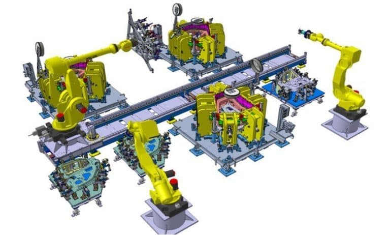 Automotive Body-In-White and Chassis Assembly System