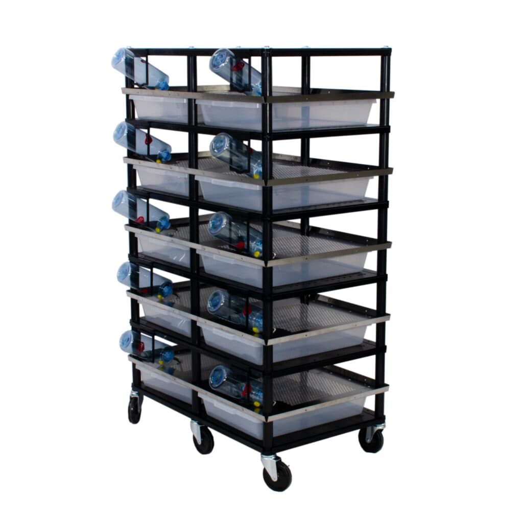 V-35S Tub Rodent Breeding Rack - 5 Levels, 10 Tubs - Vision Products