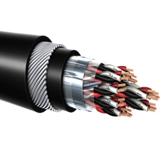 Customized Color Flexible Belden Twisted Pair Shielded Cable For Power ...