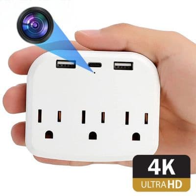 Koios 4K - 4K UltraHD WIFI Nanny Cam USB Wall Charger Camera